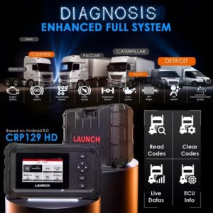 Launch CRP129 HD Elite - raskeveokite diagnostikaseade - Image 6